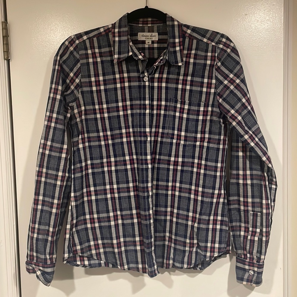 Steven Alan Women's Reverse Seam Button Down Shirt - image 1